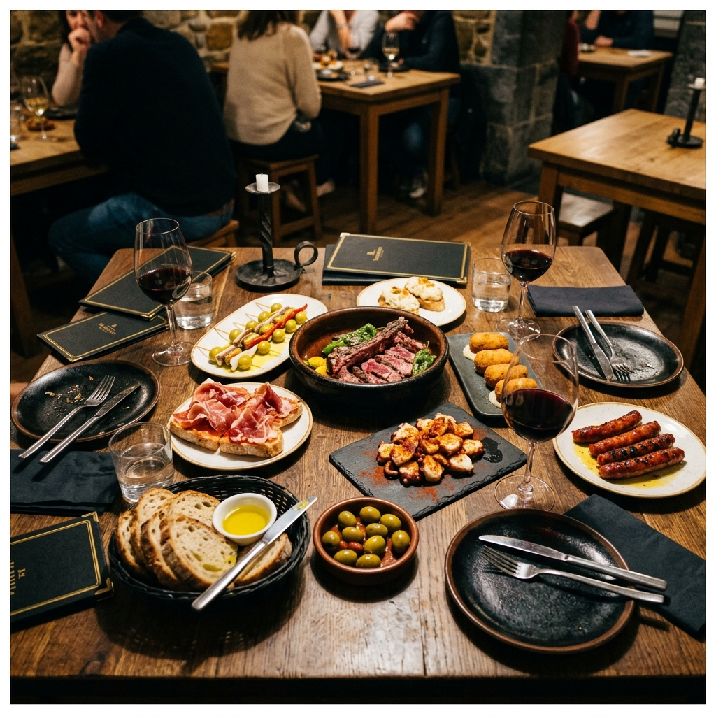Restaurante acogedor preparado para comidas familiares en Móstoles