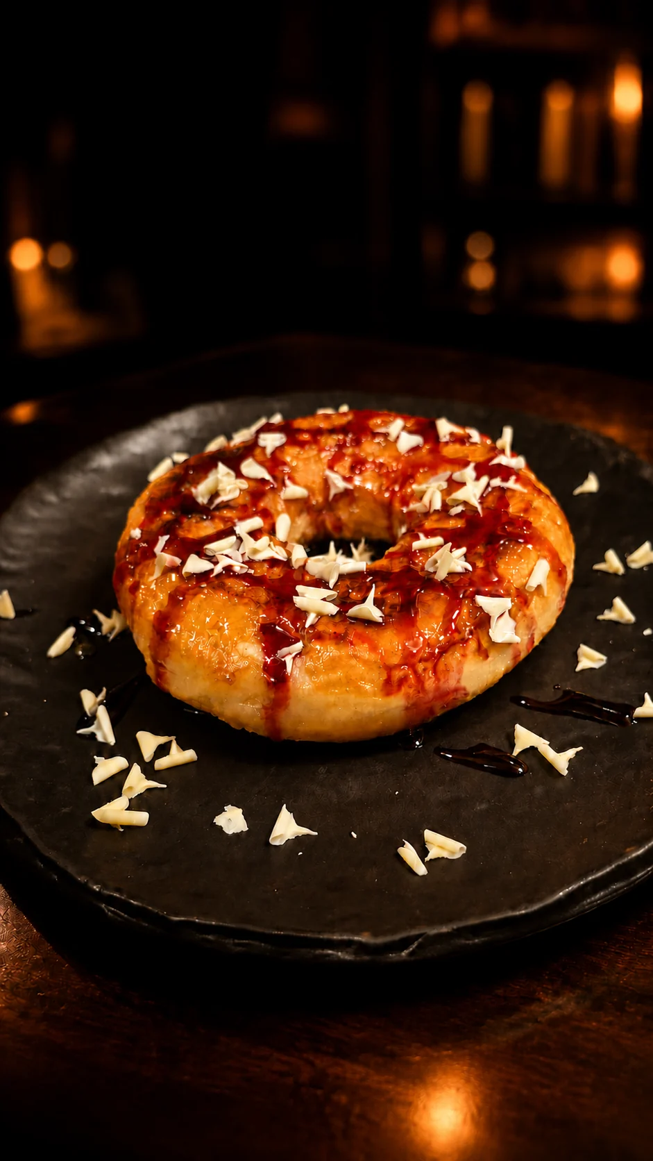 Donut XXL a la plancha en Tapas y Pintxos Goya de Móstoles